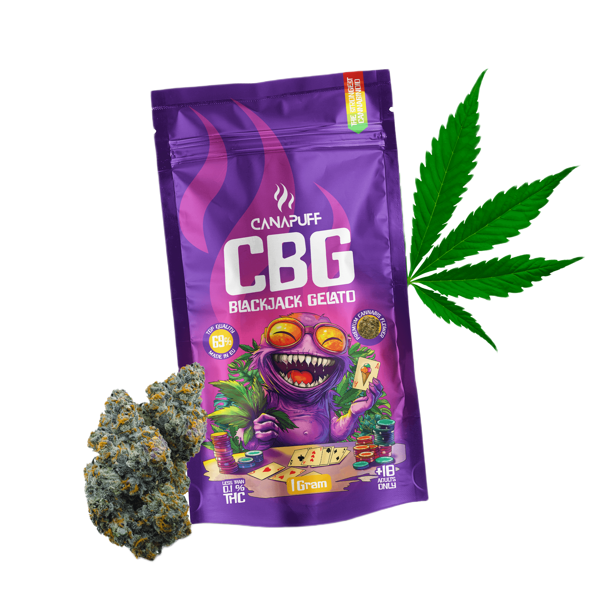 CBG Flowers Blackjack Gelato 69%