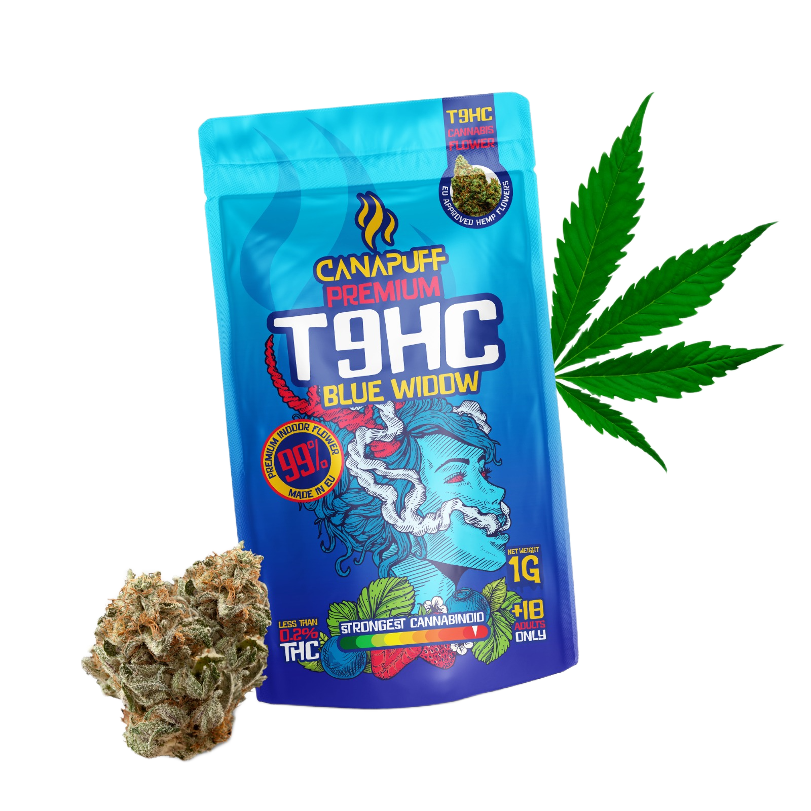 T9HC Květy Blue Widow 99%