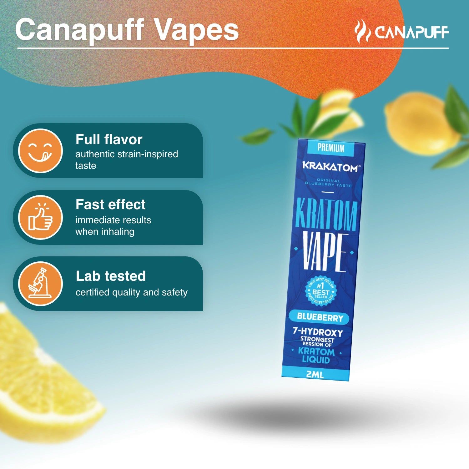 Κρακάτομ 7-υδροξυ Kratom Vape Μύρτιλο