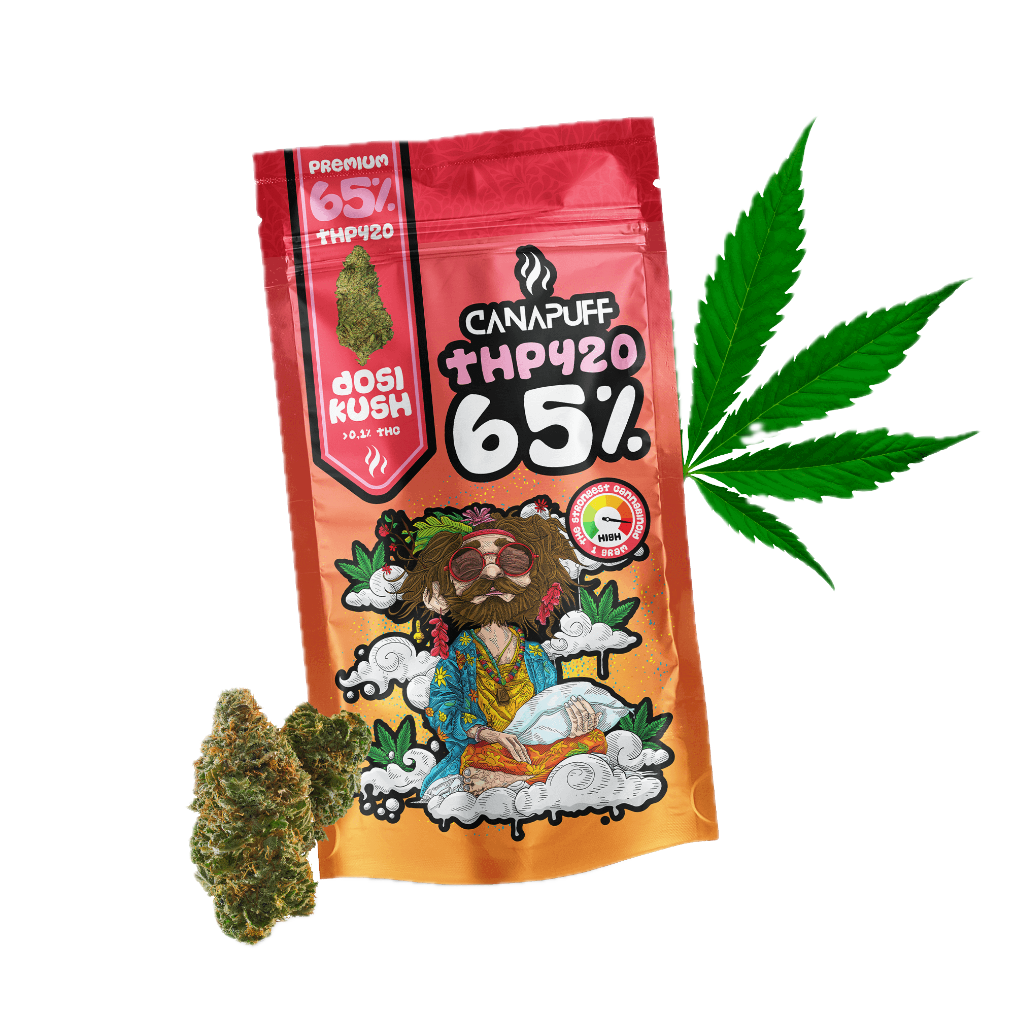THP420 Λουλούδια Dosi Kush 65%