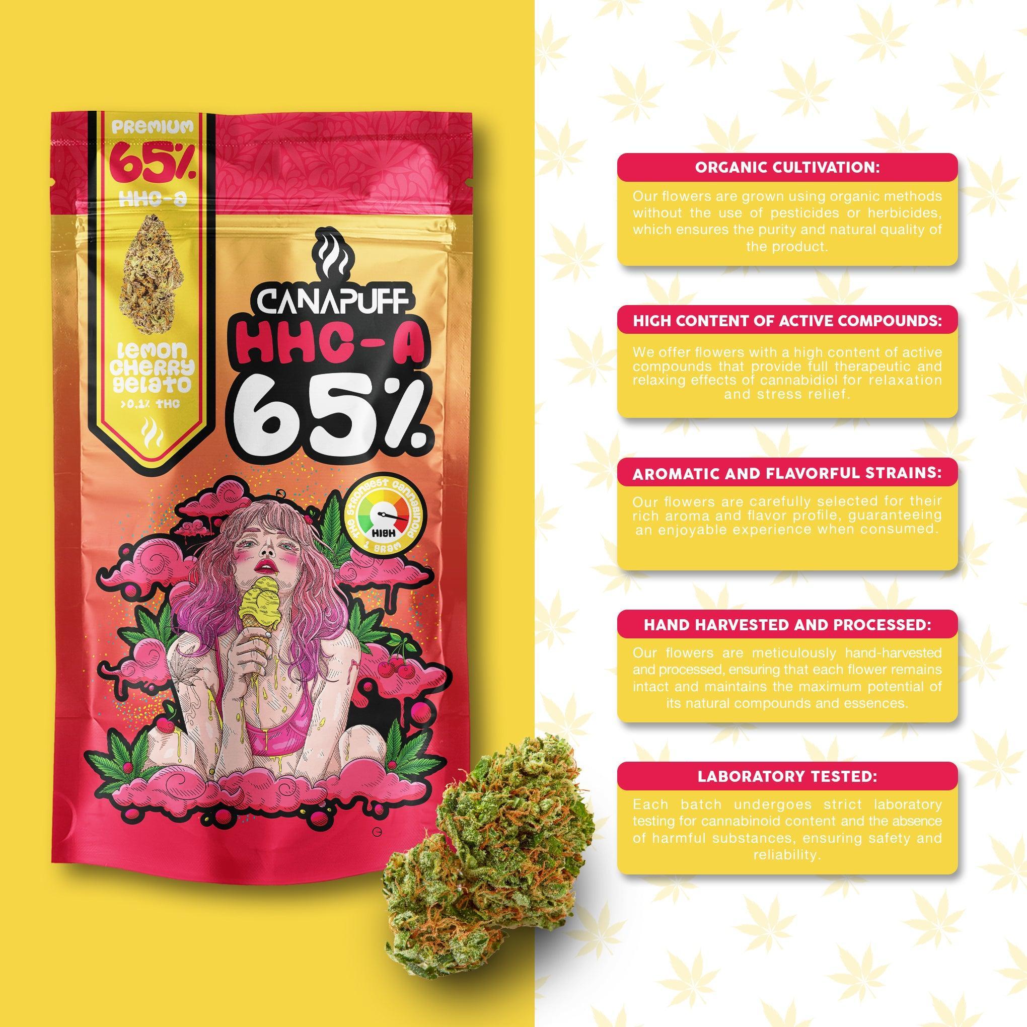 Canapuff - Lemon Cherry Gelato 65% - flori HHC-A-Canapuff