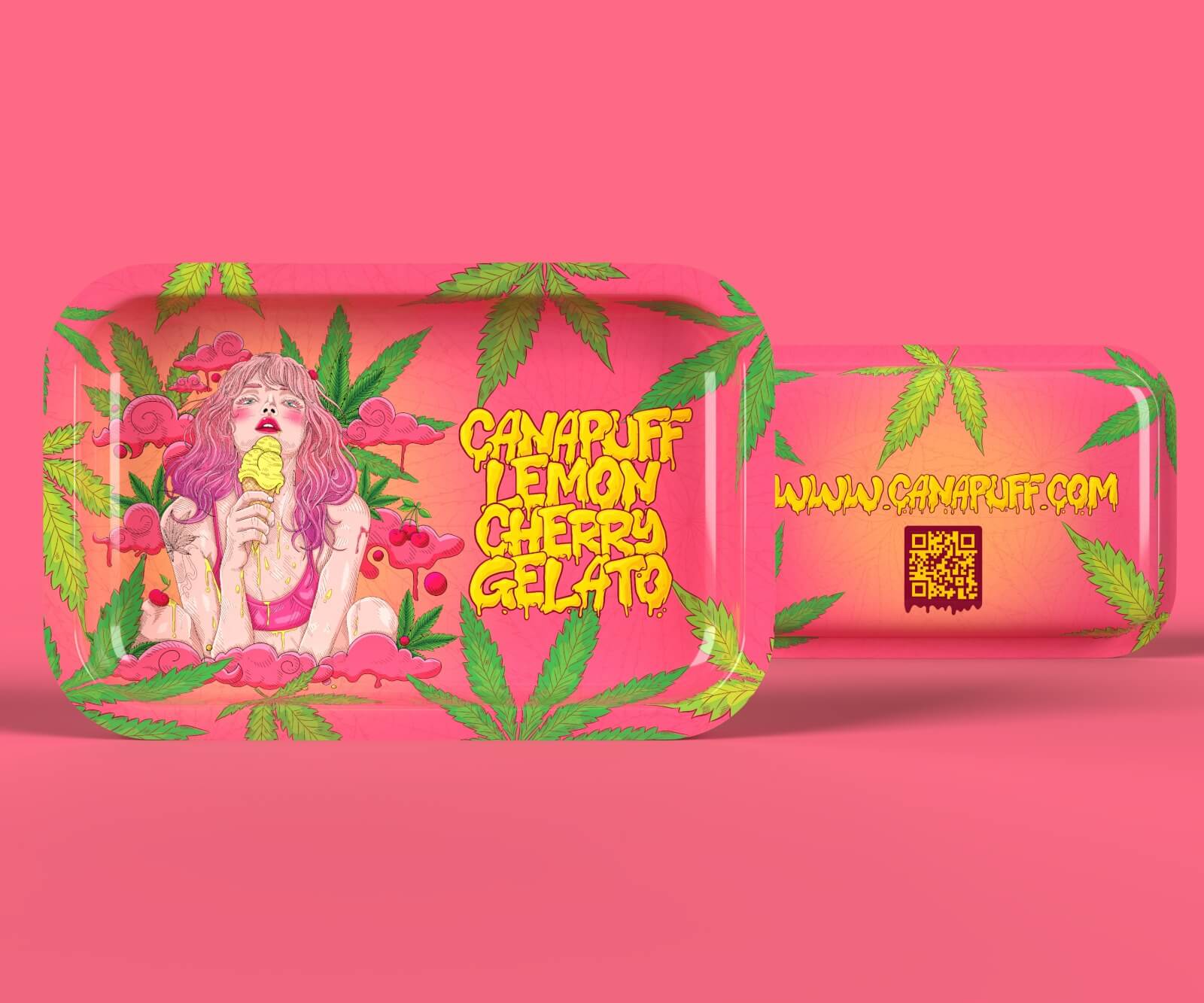 Табла за свиване Canapuff - Lemon Cherry Gelato - екстра голяма