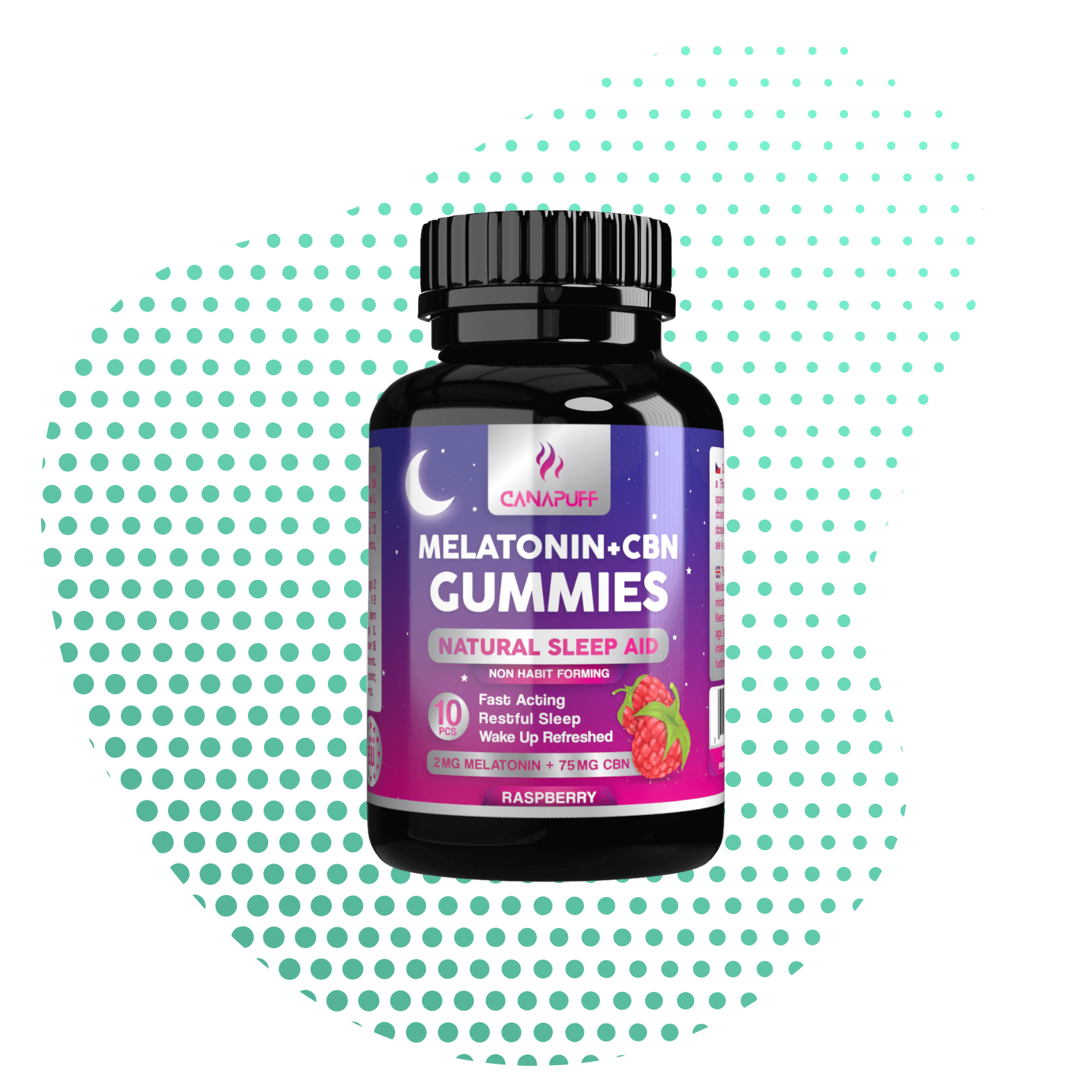 Melatonin + CBN Gummies - Hindbær
