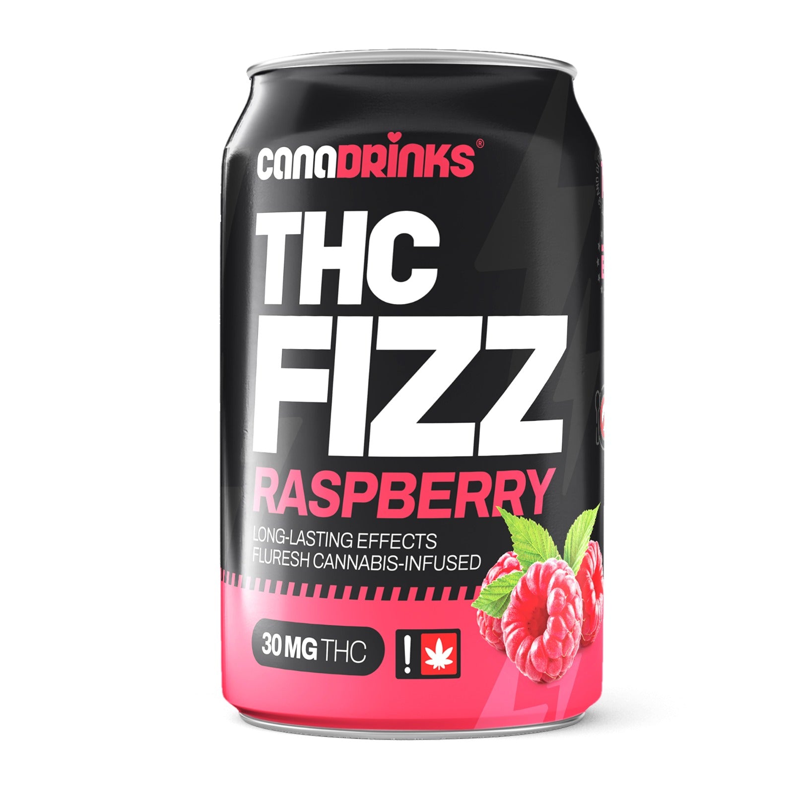 THC Fizz Malina 30mg/THC-Canapuff